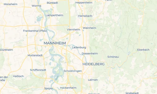 Regenradar Vorschaubild - Aktuelle Niederschläge in Ladenburg und Umgebung