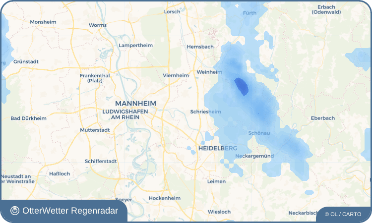 Widget-Vorschau für Ladenburg Wetter-Widget-Vorschau mit Vorhersagedaten für Ladenburg