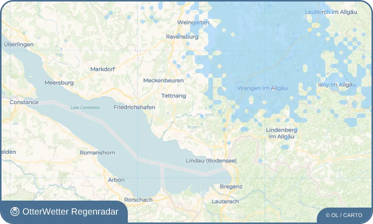 Wetter-Widget-Vorschau mit Vorhersagedaten für Laimnau