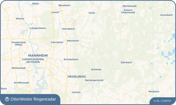 OtterWetter Regenradar-Widget Lampenhain