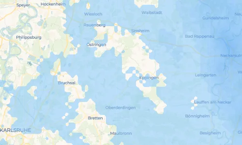Regenradar Vorschaubild - Aktuelle Niederschläge in Landshausen und Umgebung