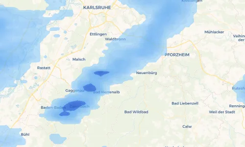 Regenradar Vorschaubild - Aktuelle Niederschläge in Langenalb und Umgebung