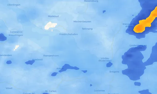 Regenradar Vorschaubild - Aktuelle Niederschläge in Langenargen und Umgebung