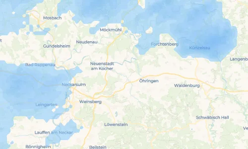 Regenradar-Vorschau: aktuelle Niederschläge in Langenbeutingen und Umgebung