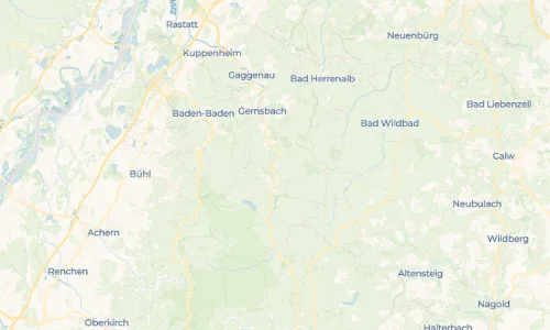 Regenradar Vorschaubild - Aktuelle Niederschläge in Langenbrand und Umgebung