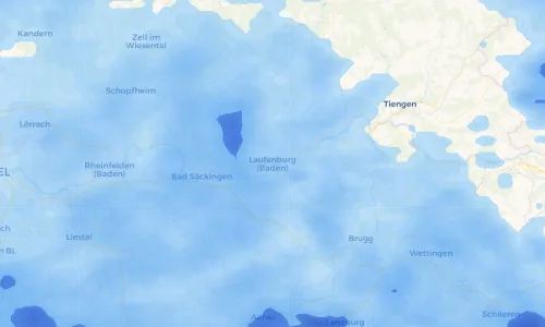 Regenradar Vorschaubild - Aktuelle Niederschläge in Laufenburg (Baden) und Umgebung