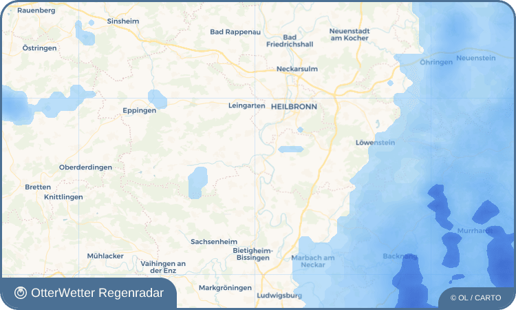 OtterWetter Regenradar-Widget Lauffen am Neckar