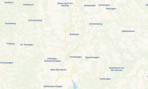 Regenradar Vorschaubild - Aktuelle Niederschläge in Lauffen ob Rottweil und Umgebung