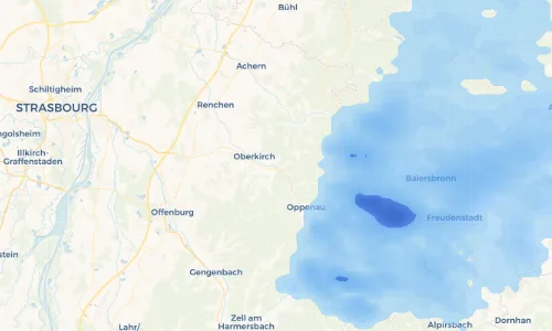 Regenradar Vorschaubild - Aktuelle Niederschläge in Lautenbach und Umgebung