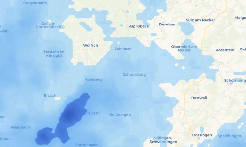 Regenradar Vorschaubild - Aktuelle Niederschläge in Lauterbach und Umgebung
