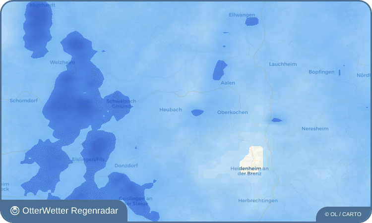 OtterWetter Regenradar-Widget Lauterburg