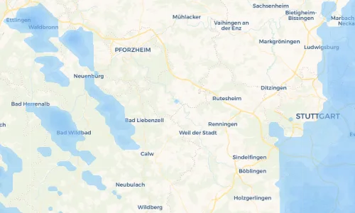 Regenradar Vorschaubild - Aktuelle Niederschläge in Lehningen und Umgebung