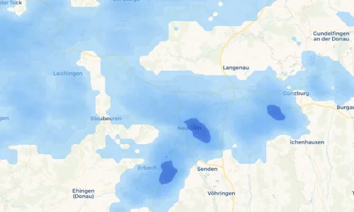Regenradar-Vorschau: aktuelle Niederschläge in Lehr und Umgebung