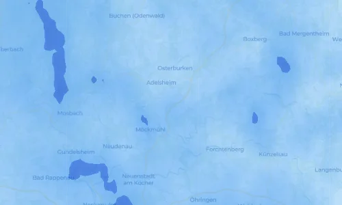 Regenradar Vorschaubild - Aktuelle Niederschläge in Leibenstadt und Umgebung