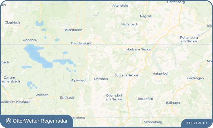 OtterWetter Regenradar-Widget Leinstetten