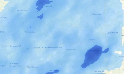 Regenradar Vorschaubild - Aktuelle Niederschläge in Leinzell und Umgebung