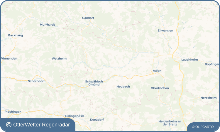 Widget-Vorschau für Leinzell Wetter-Widget-Vorschau mit Vorhersagedaten für Leinzell