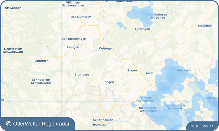 OtterWetter Regenradar-Widget Leipferdingen