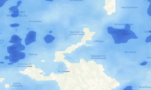 Regenradar Vorschaubild - Aktuelle Niederschläge in Lenzkirch und Umgebung