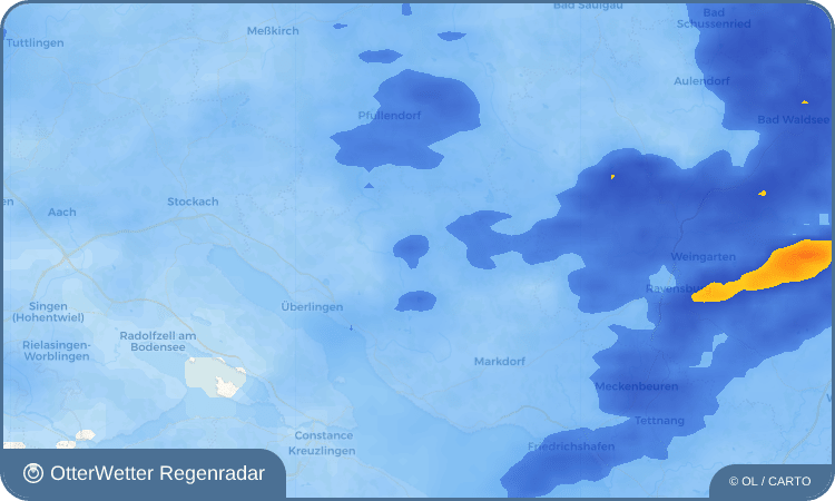 OtterWetter Regenradar-Widget Leustetten