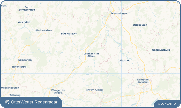 Widget-Vorschau für Leutkirch im Allgäu Wetter-Widget-Vorschau mit Vorhersagedaten für Leutkirch im Allgäu