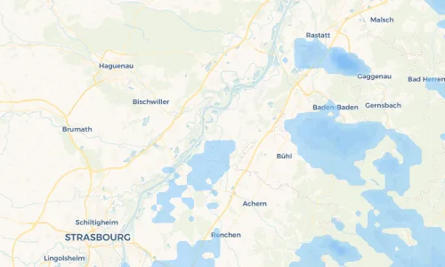 Regenradar Vorschaubild - Aktuelle Niederschläge in Lichtenau und Umgebung