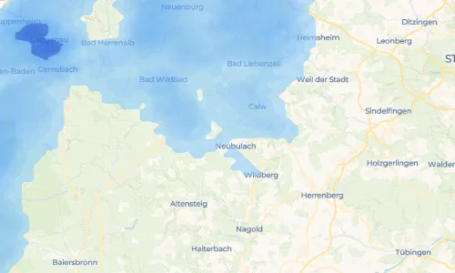 Regenradar-Vorschau: aktuelle Niederschläge in Liebelsberg und Umgebung