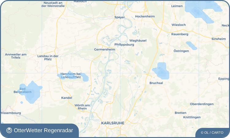 OtterWetter Regenradar-Widget Liedolsheim