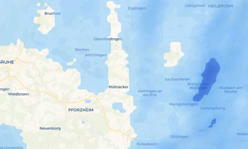 Regenradar Vorschaubild - Aktuelle Niederschläge in Lienzingen und Umgebung