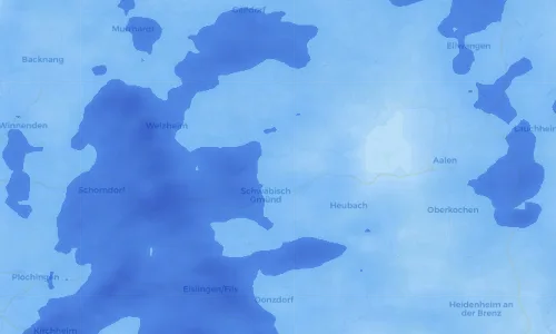 Regenradar Vorschaubild - Aktuelle Niederschläge in Lindach und Umgebung