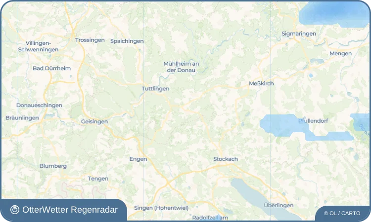 Wetter-Widget-Vorschau mit Vorhersagedaten für Liptingen