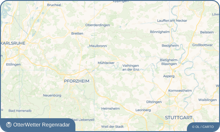 OtterWetter Regenradar-Widget Lomersheim
