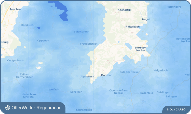 OtterWetter Regenradar-Widget Loßburg
