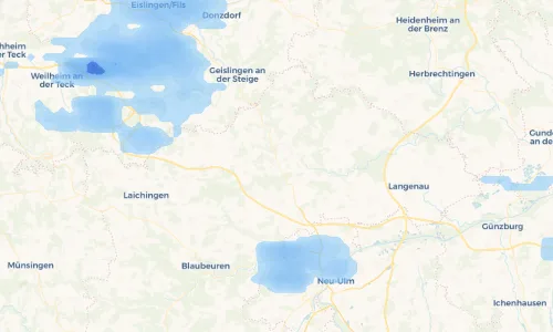 Regenradar Vorschaubild - Aktuelle Niederschläge in Luizhausen und Umgebung