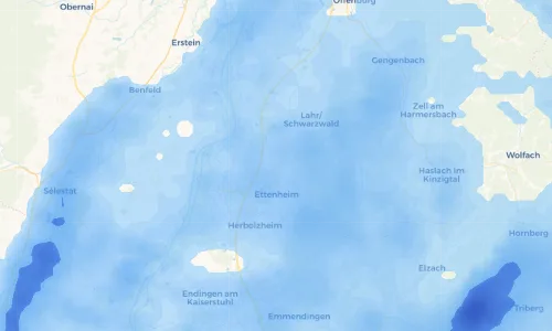 Regenradar Vorschaubild - Aktuelle Niederschläge in Mahlberg und Umgebung