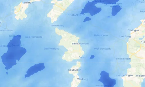 Regenradar Vorschaubild - Aktuelle Niederschläge in Maisenbach und Umgebung