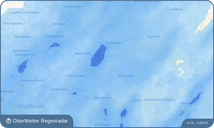 OtterWetter Regenradar-Widget Mannenberg