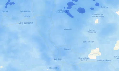 Regenradar Vorschaubild - Aktuelle Niederschläge in Mappach und Umgebung