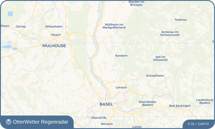 OtterWetter Regenradar-Widget Mappach
