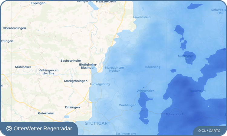 OtterWetter Regenradar-Widget Marbach am Neckar