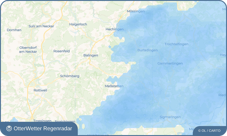 OtterWetter Regenradar-Widget Margrethausen