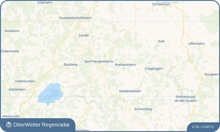 OtterWetter Regenradar-Widget Markelsheim