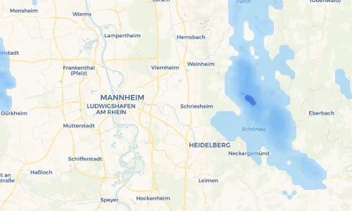 Regenradar Vorschaubild - Aktuelle Niederschläge in Martinshöfe und Umgebung