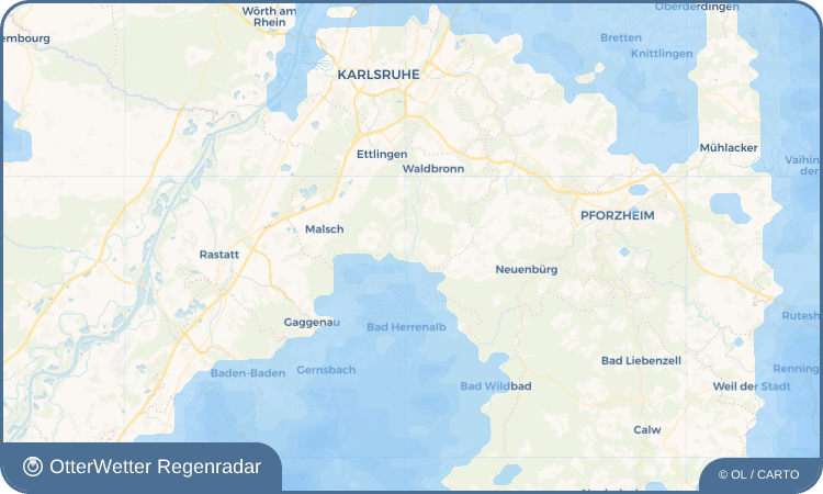 OtterWetter Regenradar-Widget Marxzell
