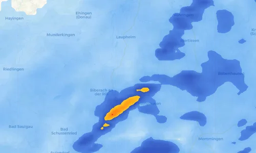 Regenradar Vorschaubild - Aktuelle Niederschläge in Maselheim und Umgebung