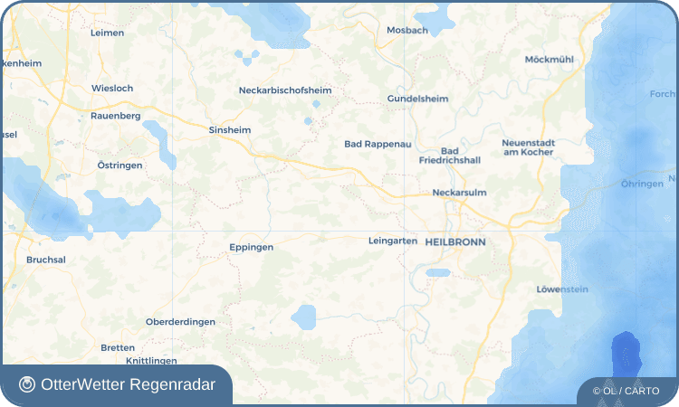 OtterWetter Regenradar-Widget Massenbachhausen