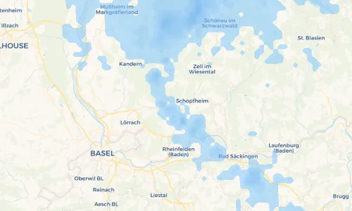 Regenradar Vorschaubild - Aktuelle Niederschläge in Maulburg und Umgebung