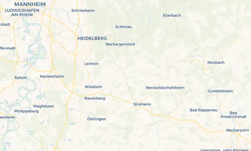 Regenradar Vorschaubild - Aktuelle Niederschläge in Meckesheim und Umgebung
