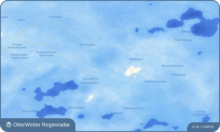 Widget-Vorschau für Meersburg Wetter-Widget-Vorschau mit Vorhersagedaten für Meersburg
