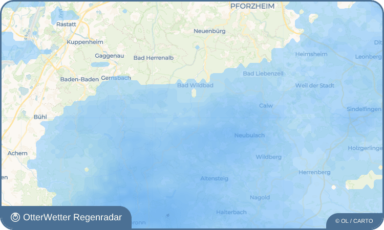 OtterWetter Regenradar-Widget Meistern